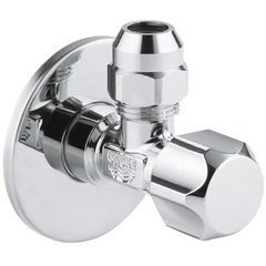 Grohe Hoekstopkraan  1/2'' X 3/8 Knelkoppeling Chroom