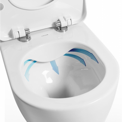 Creavit - Design Ophang Wc Wit - Zonder Sproeier(bidet) - Rimoff Verborgen Bevestiging - zonder zitting