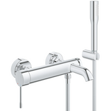 Grohe Essence New, Badmengkraan, met doucheset- wand - tweegreeps - chroom