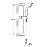 Grohe New Tempesta 100 glijstangset