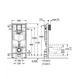 Grohe Rapid-Sl Wc Element Zonder Wandbevestiging