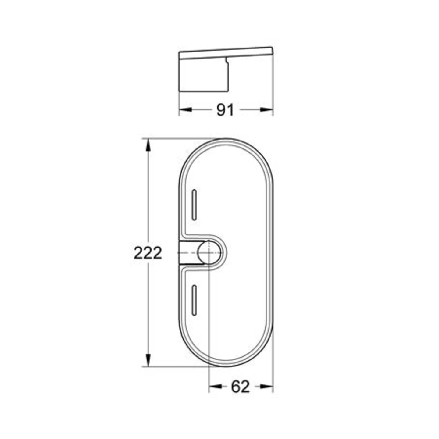 Grohe Tempesta zeepschaal  acryl