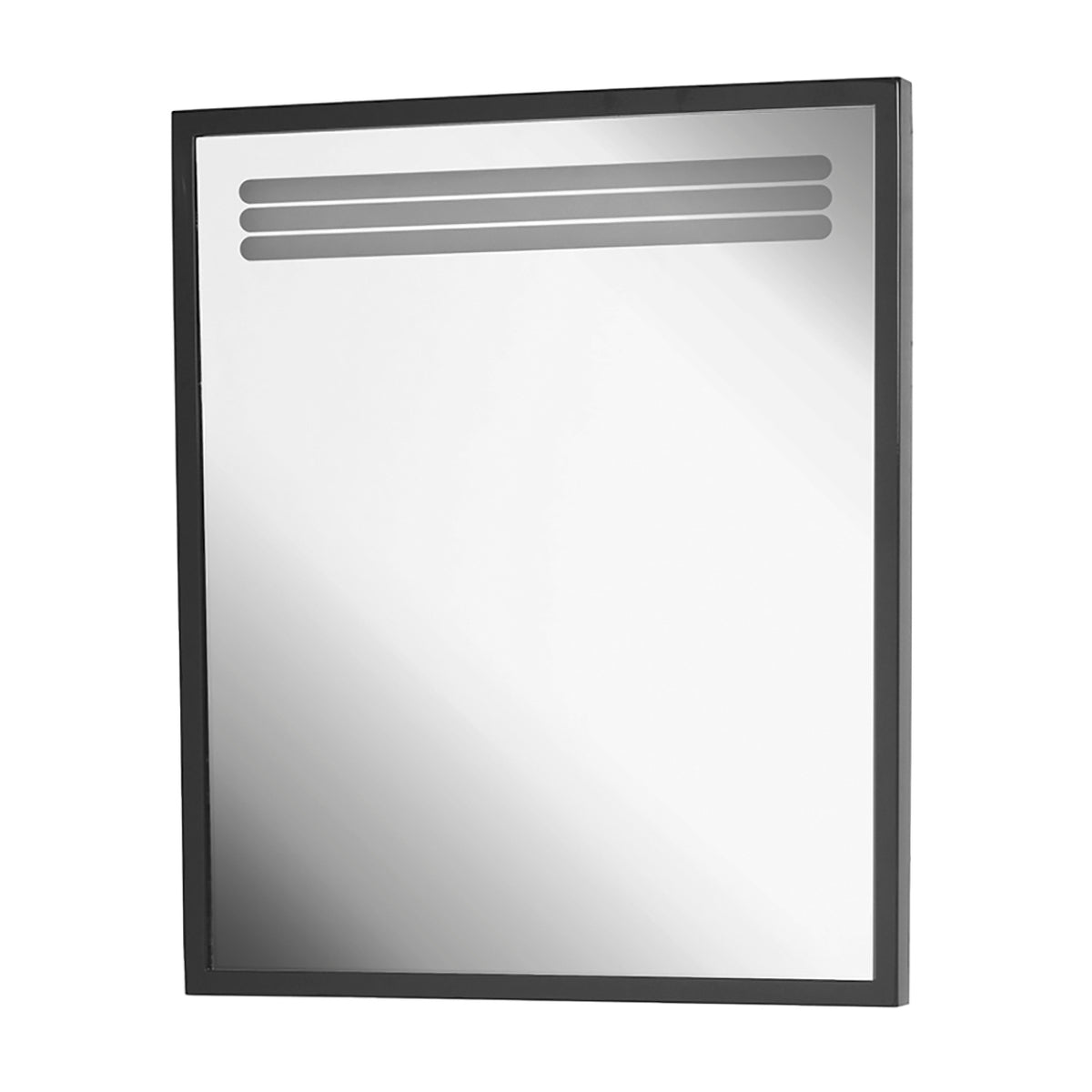 Creavit Arya LED Verlichte Spiegel - 70x90 cm - Zwart Frame