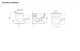 Creavit - Design Ophang Wc Wit - Zonder Sproeier (bidet) -  zonder zitting