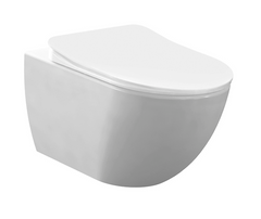 Creavit - Design Ophang Wc Wit - Zonder Sproeier(bidet) - Rimoff Verborgen Bevestiging - zonder zitting