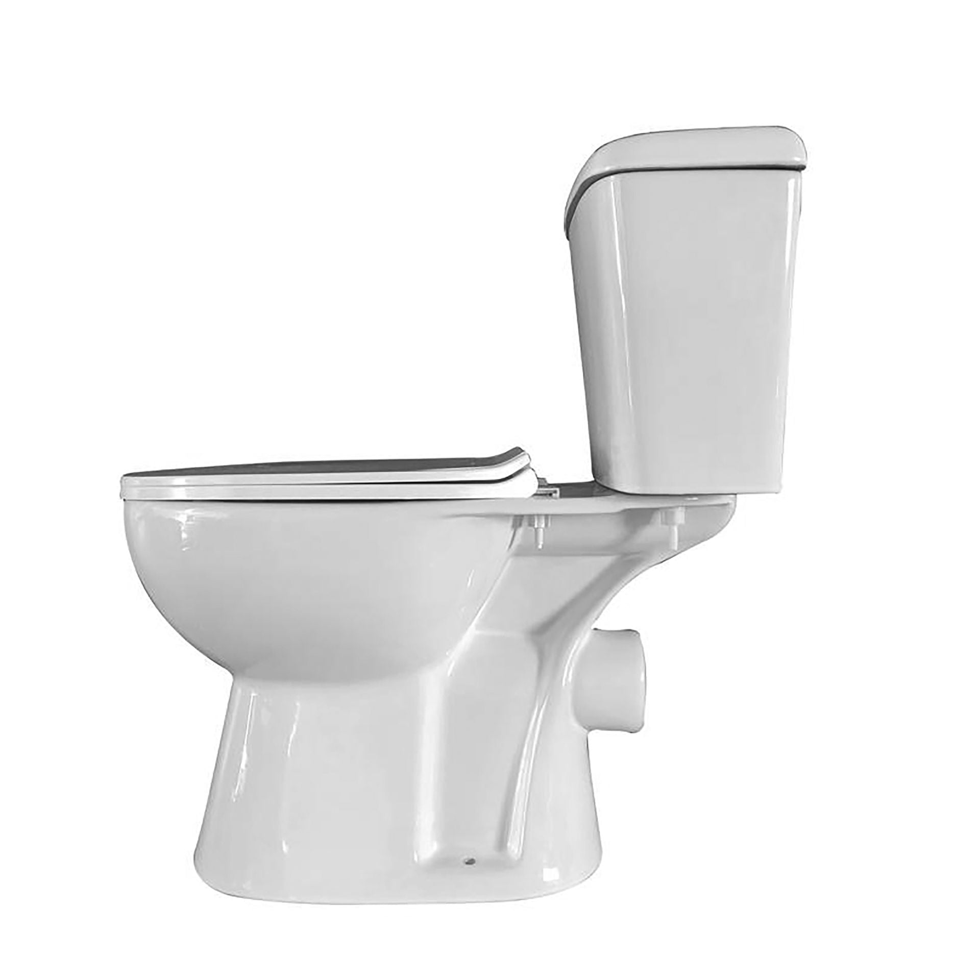 Aloni - Duoblok - Staand Toilet - Zonder Bidet -  P-Trap - 4 in 1