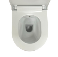 Creavit - Aloni Design Randloos Hangtoilet Met Bidet Wit Zonder Zitting