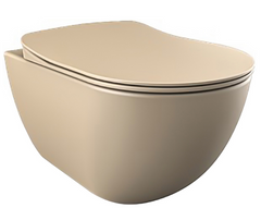 Creavit Design Hangend Toilet - Met Rvs Sproeier (bidet) - Cappucino