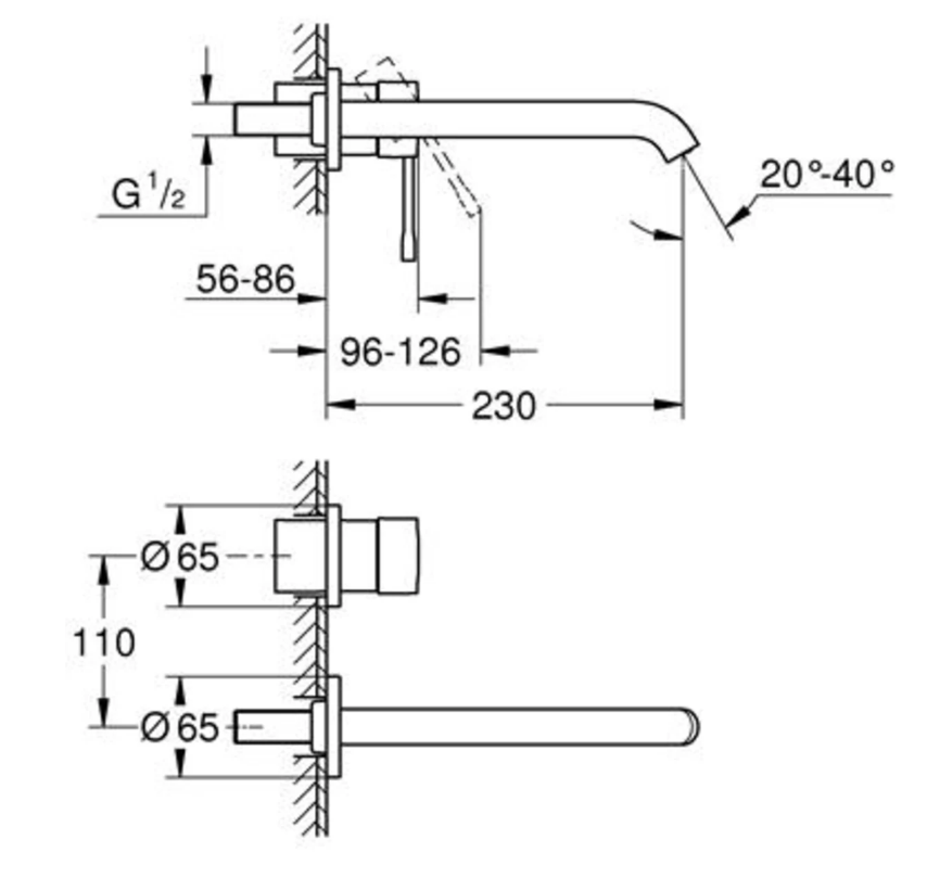 Grohe Essence New, Inbouwmengkraan