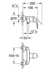 Grohe Euroeco New Douchemengkraan