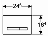 Geberit Sigma50 Bedieningsplaat, 2-Toets Spoelsysteem