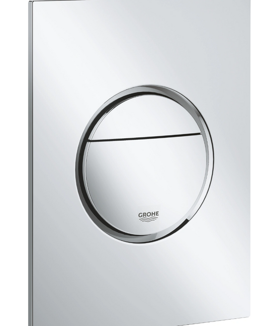 Grohe Nova Cosmopolitan S, Bedieningsplaat Mechanisch, Tweeknops, 172 X 130Mm (Lxb), Kunststof, Chroom 695