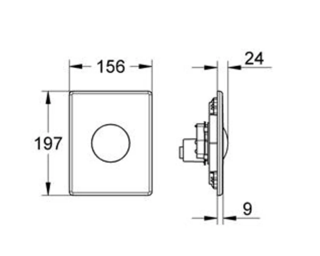 Grohe Skate Bedieningsplaat Alpine Wit