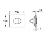 Grohe Skate Air Bedieningsplaat Alpine Wit