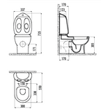 Creavit - ‘Ducky’ Staand Toilet Zonder Bidet - Voor Kinderen