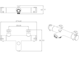 Creavit - Aloni Design Thermostatische Bad/Douchekraan