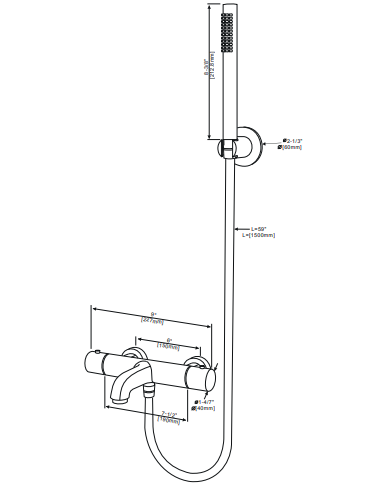 Aloni - Thermostatische Bad/Douchekraan