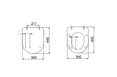 Creavit - Flat Toiletzitting Duroplast Softclose Wit