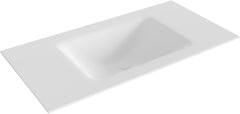 Cloud Talc Solid Surface İnbouw Wastafel 90Cm. Positie Wasbak Midden.