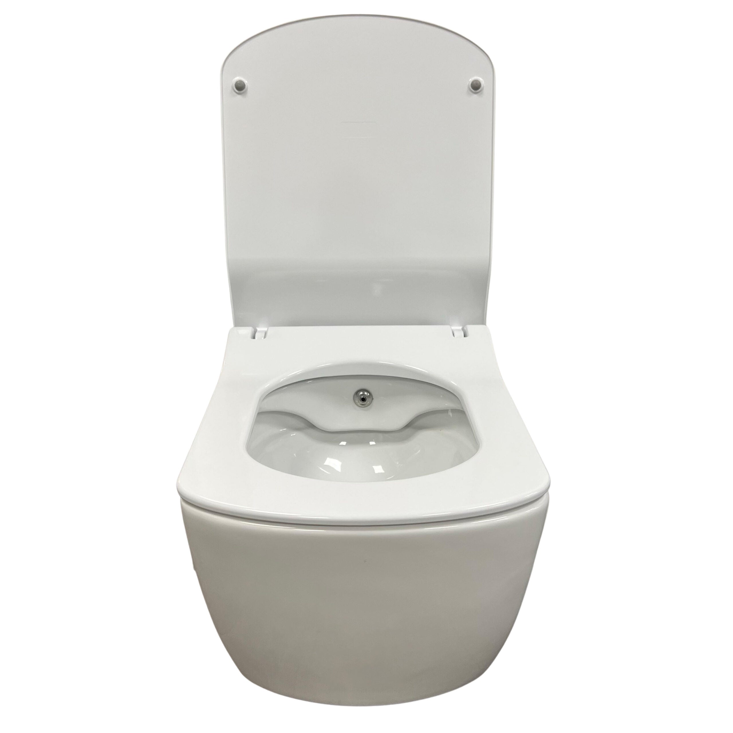 Creavit Design Ophang Wc Wit Met Rvs Sproeier (Bidet), Rimoff Verborgen Bevestiging