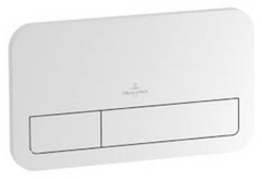 Villeroy & Boch Viconnect E200, Kunststof Bedieningsplaat Met Dubbele Spoeling, Hxbxd 145X253X10Mm, Wit